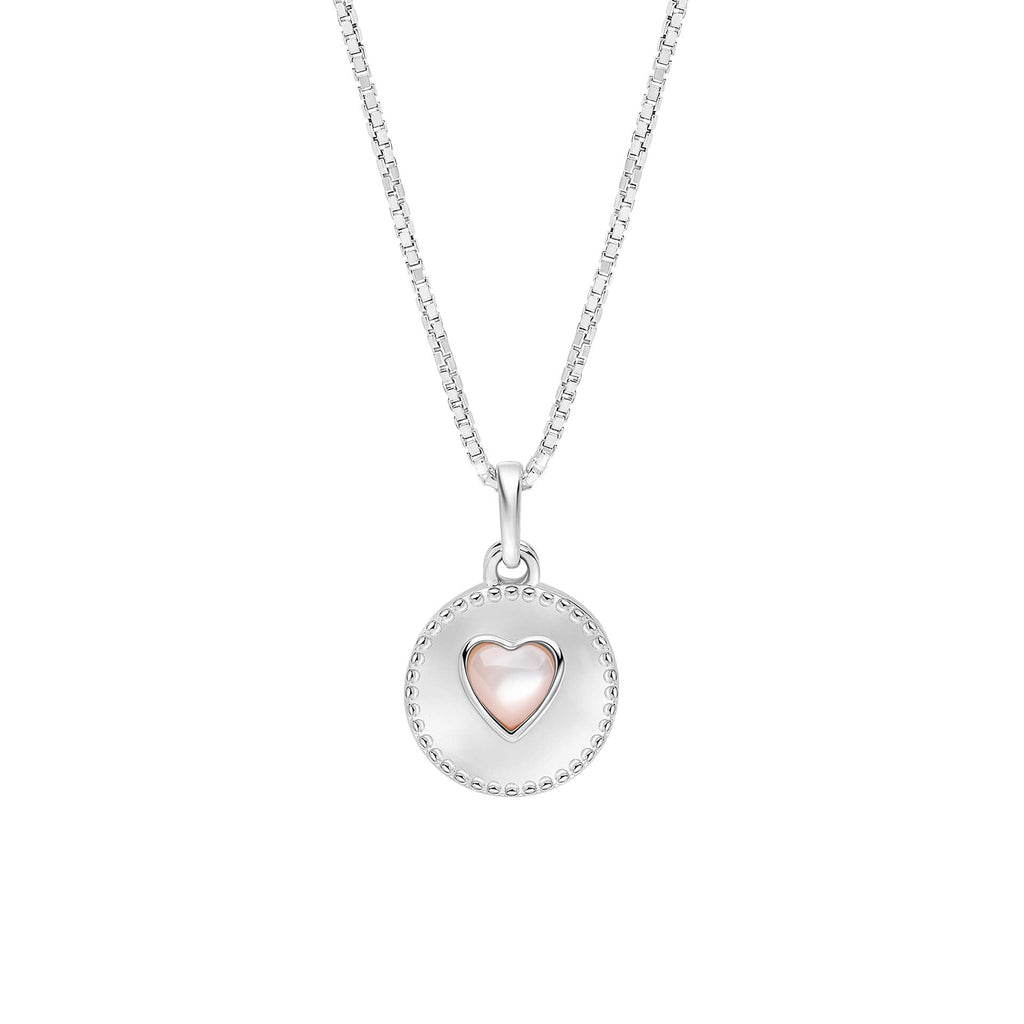 Laura Ashley Silver Kids Rosmere Love Heart Slider Locket