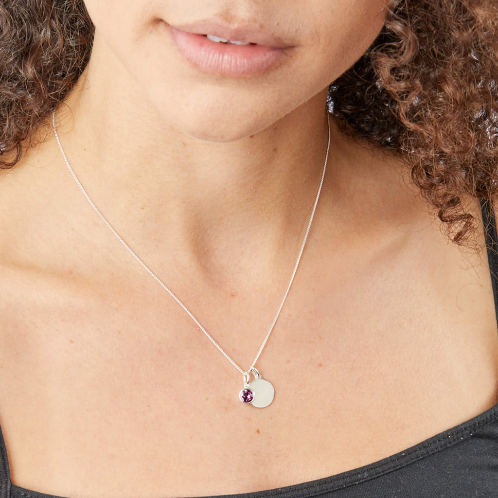 Crystal Birthstone Pendant
