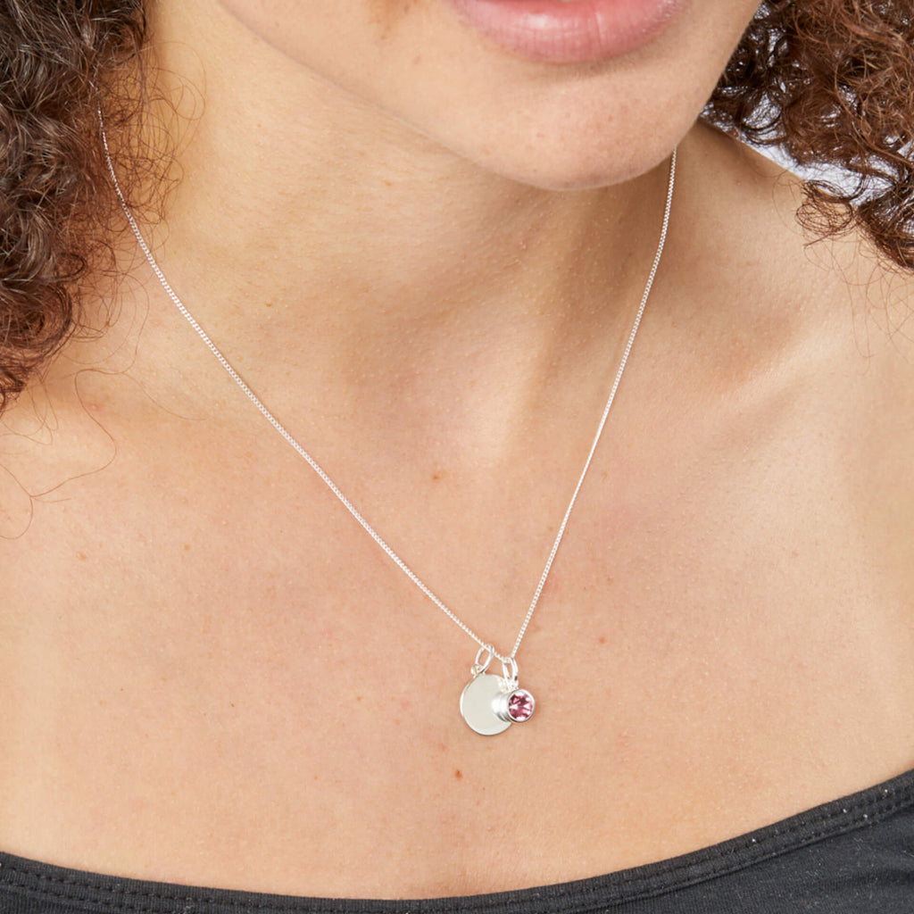 Crystal Birthstone Pendant