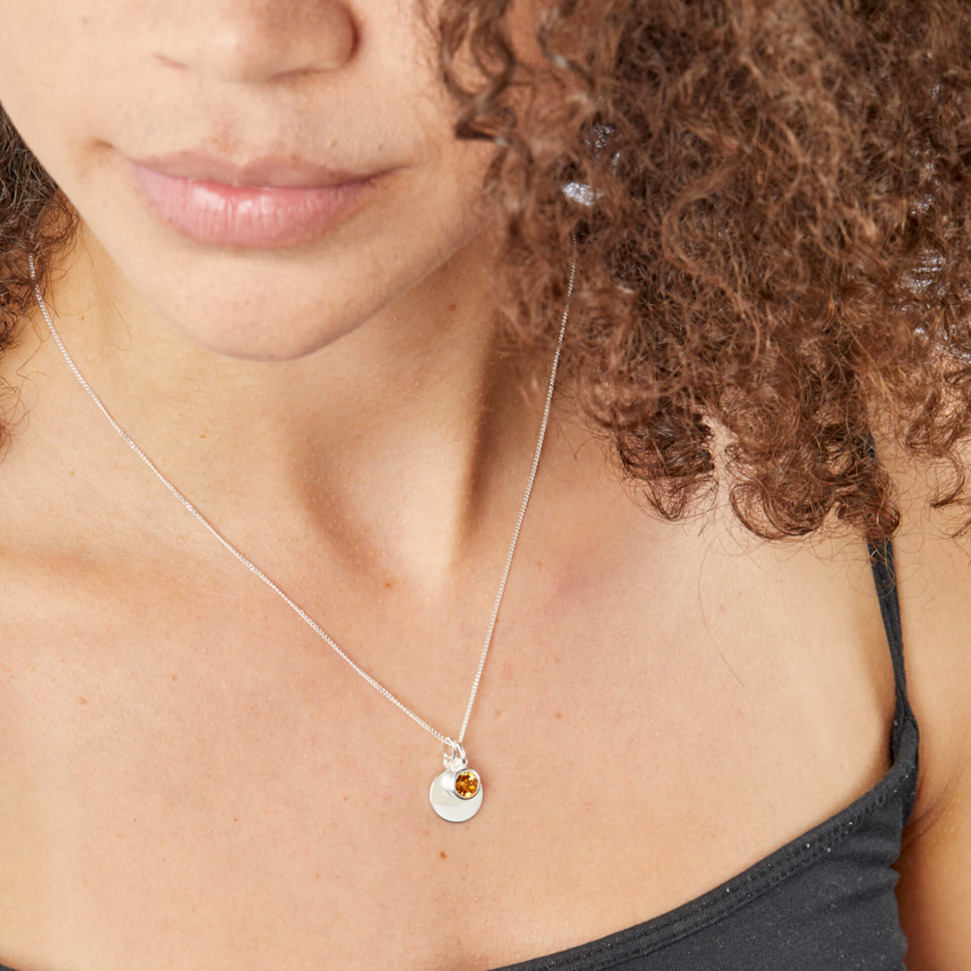 Crystal Birthstone Pendant