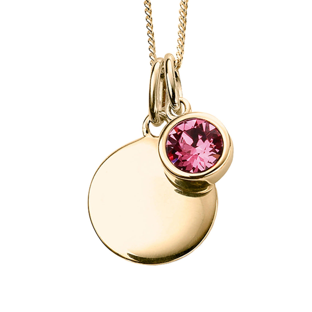 Crystal Birthstone Pendant