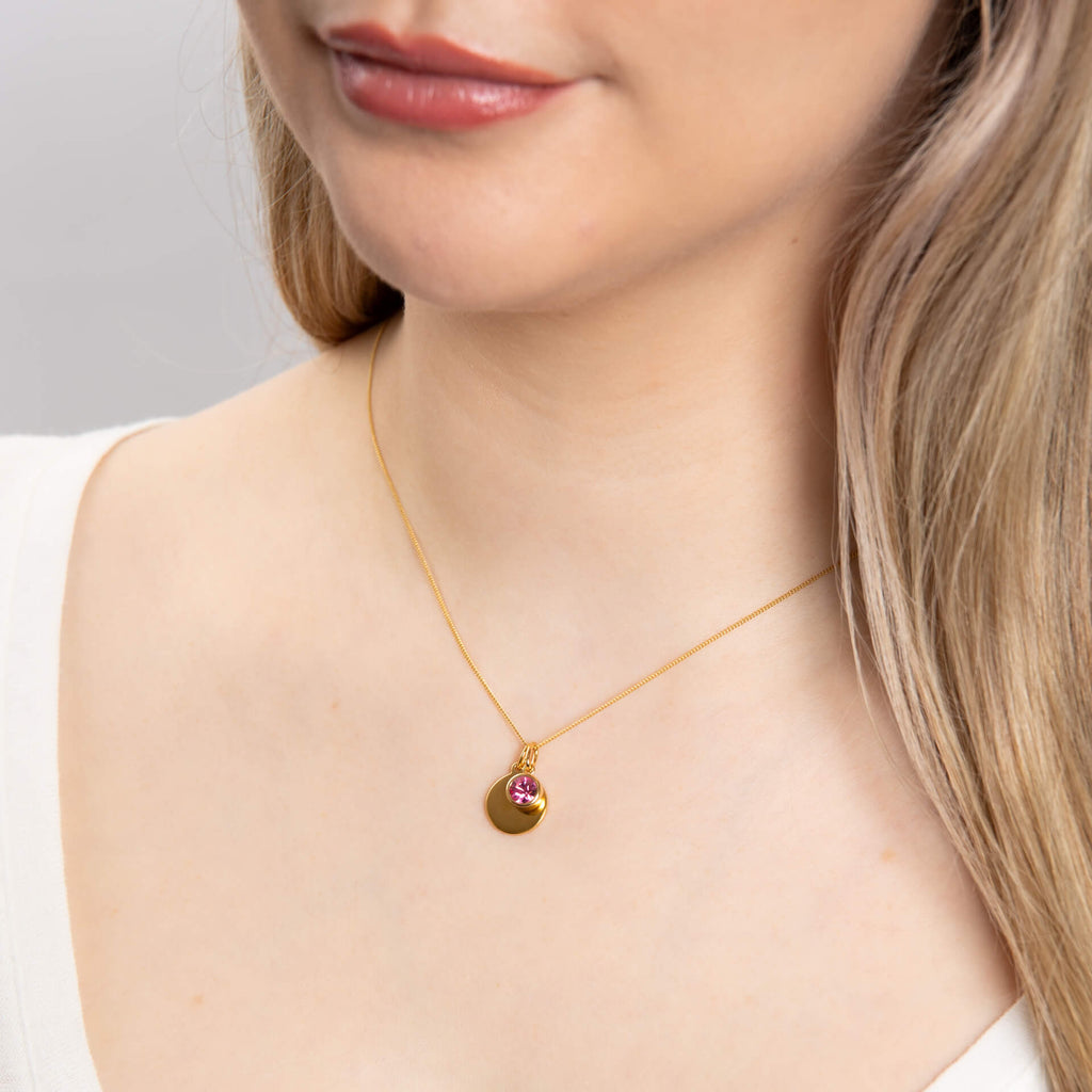 Crystal Birthstone Pendant