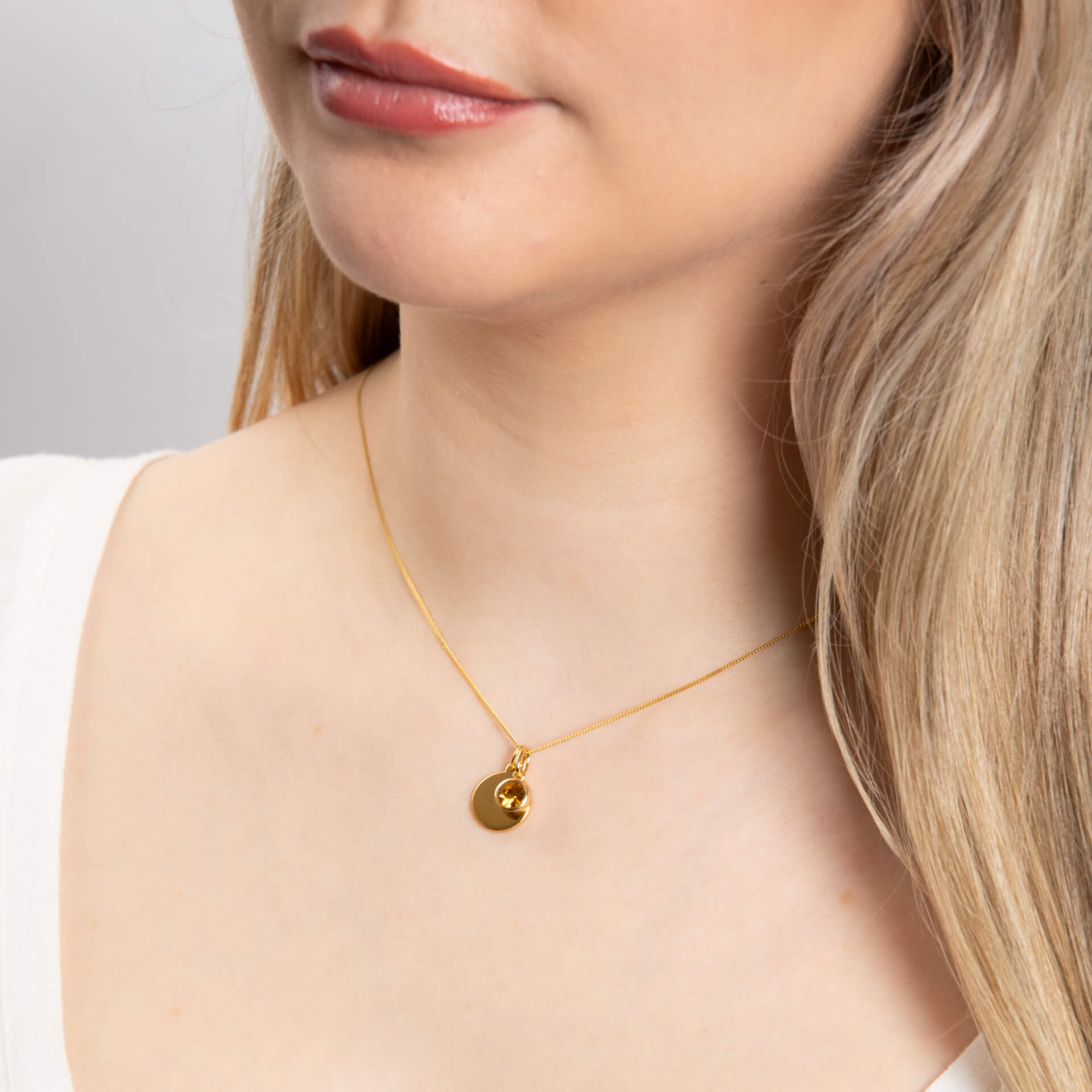 Crystal Birthstone Pendant