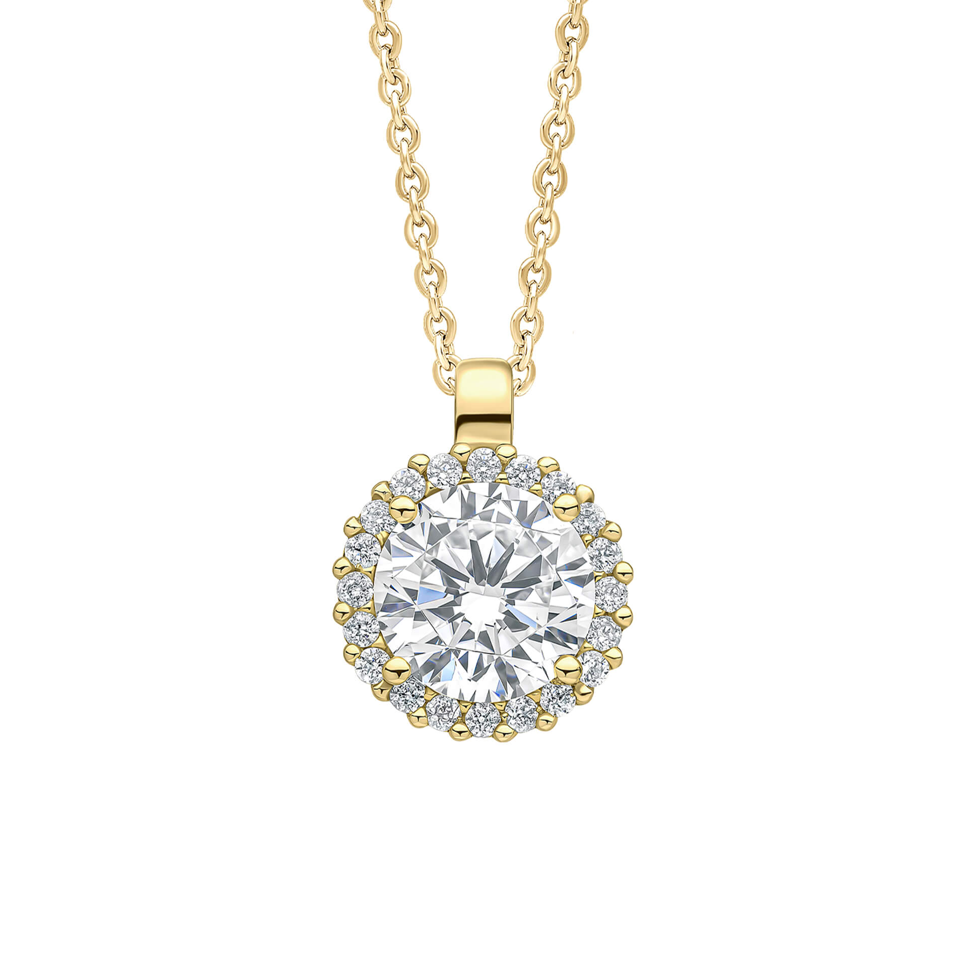 Diamonfire Halo Pendant