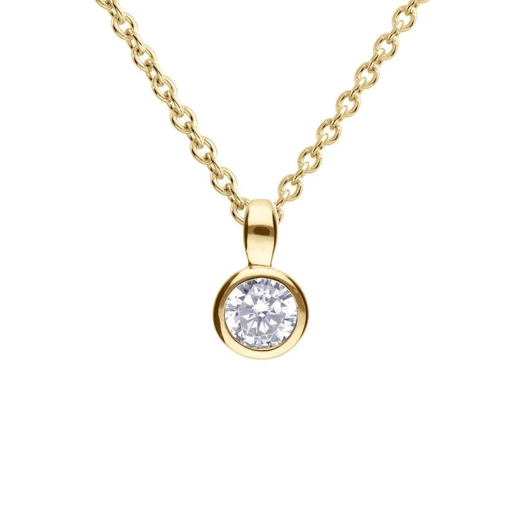 Diamonfire Bezel Set Carat Pendant