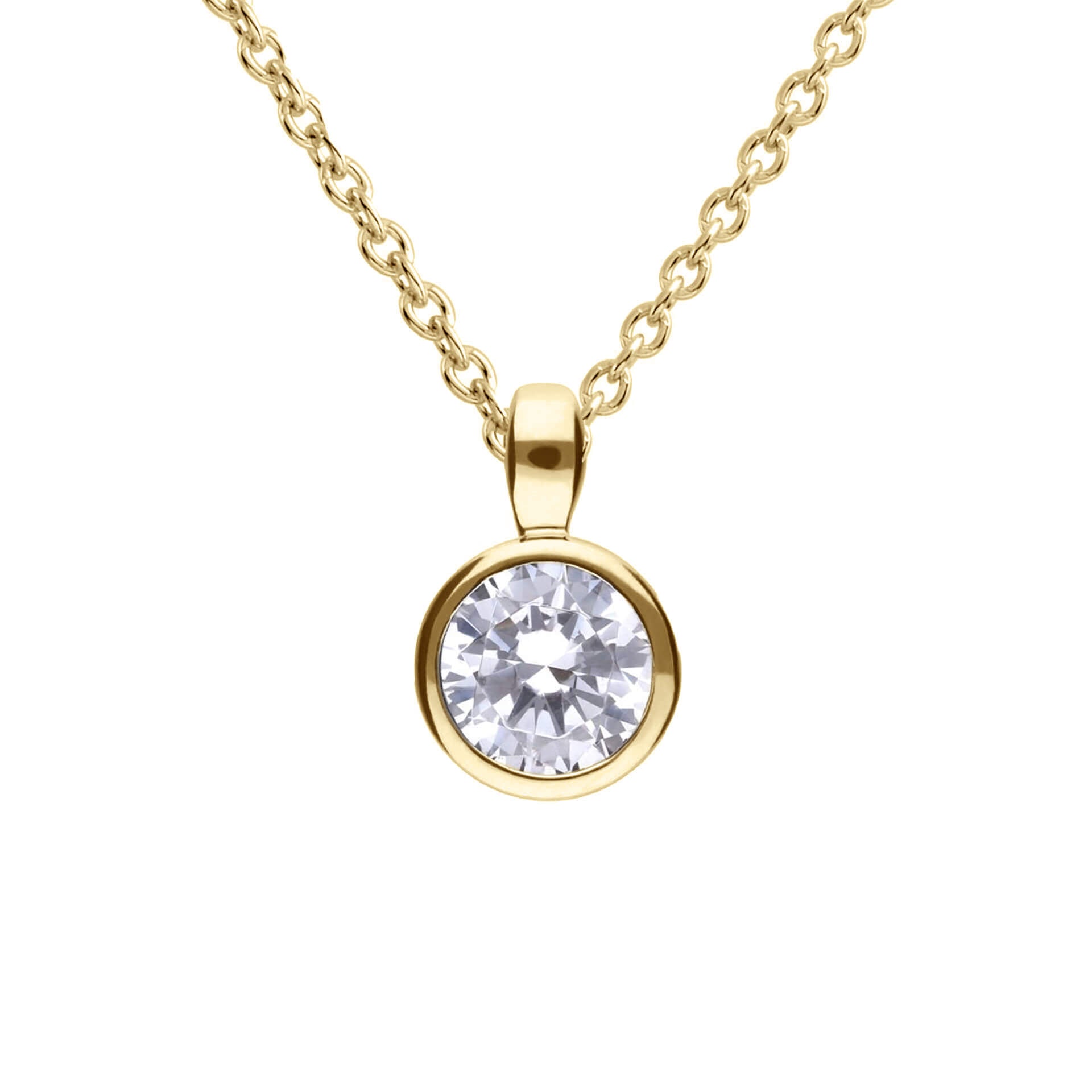 Diamonfire Bezel Set Carat Pendant