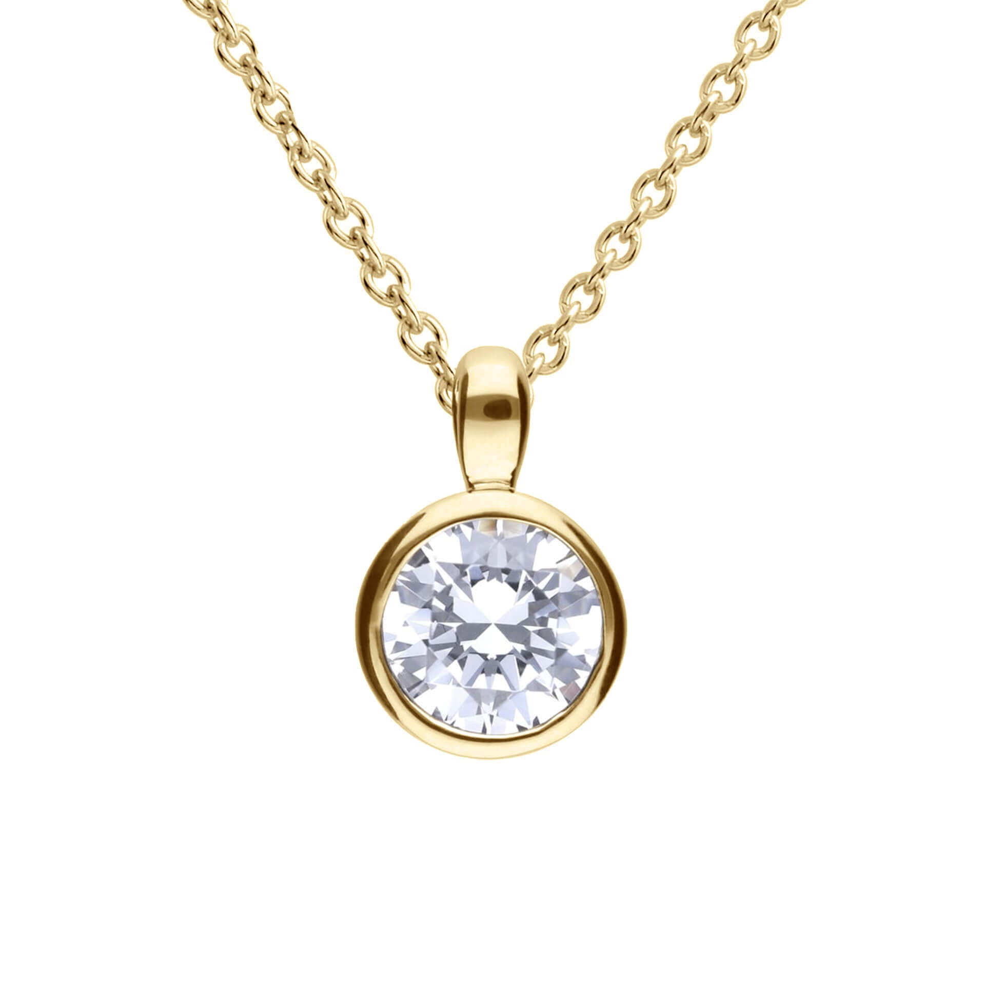 Diamonfire Bezel Set Carat Pendant