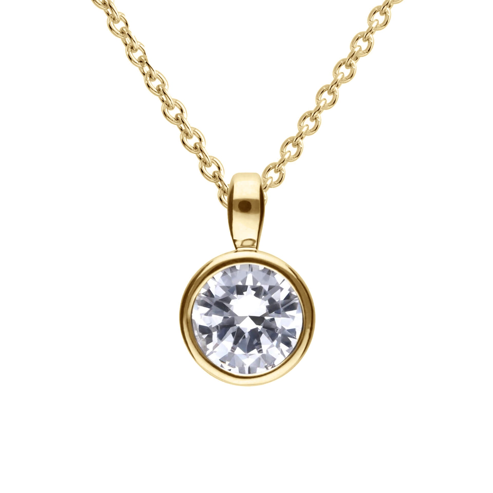 Diamonfire Bezel Set Carat Pendant