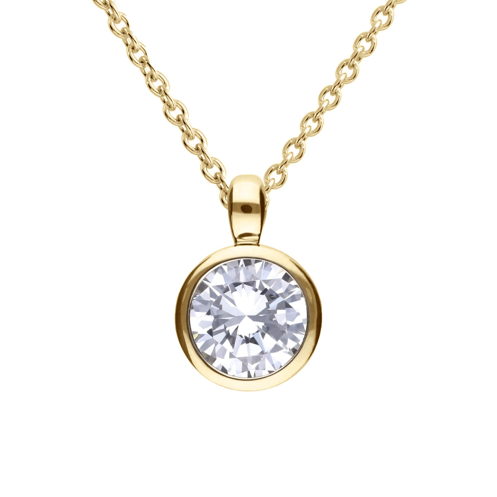 Diamonfire Bezel Set Carat Pendant