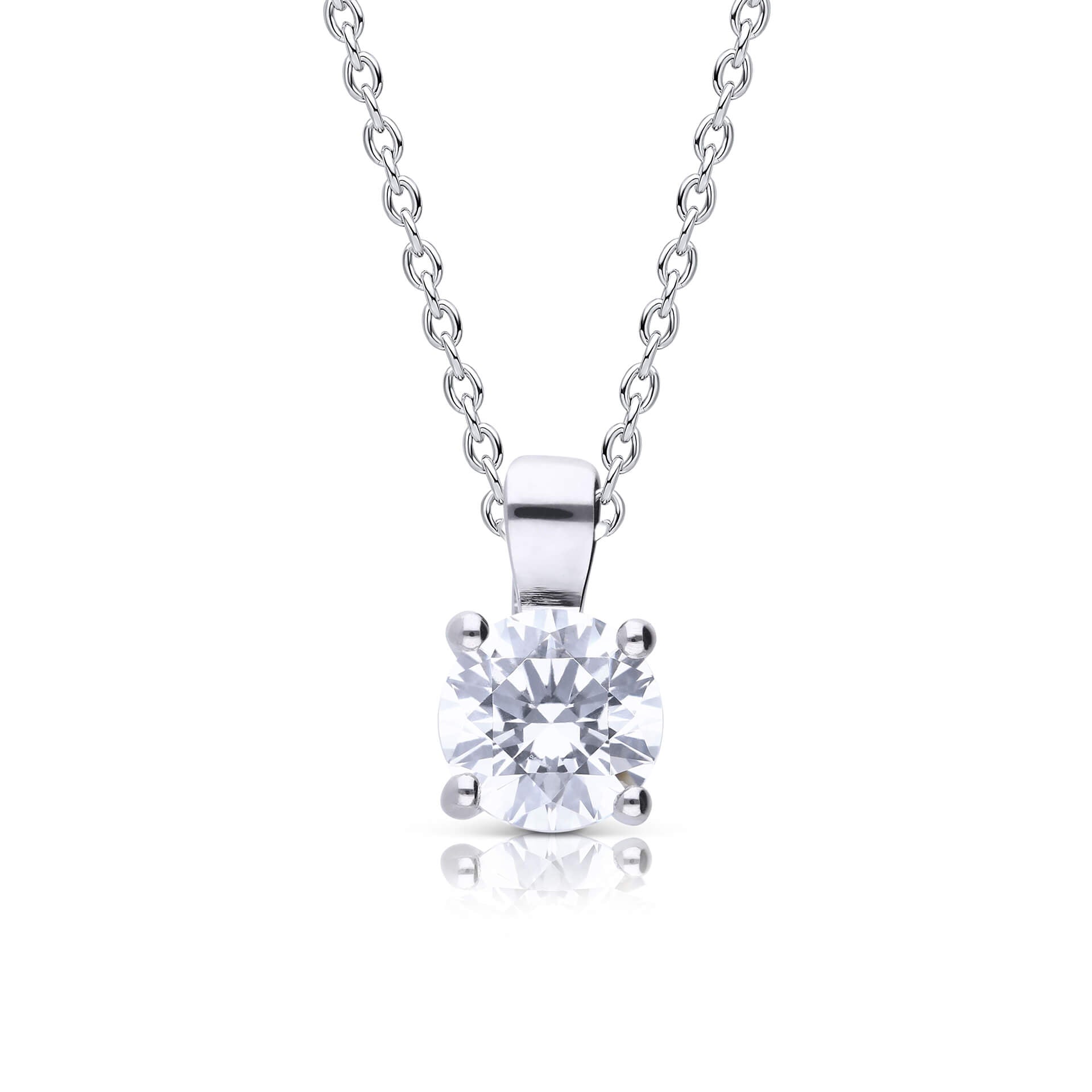 Diamonfire Four Claw Carat Pendant