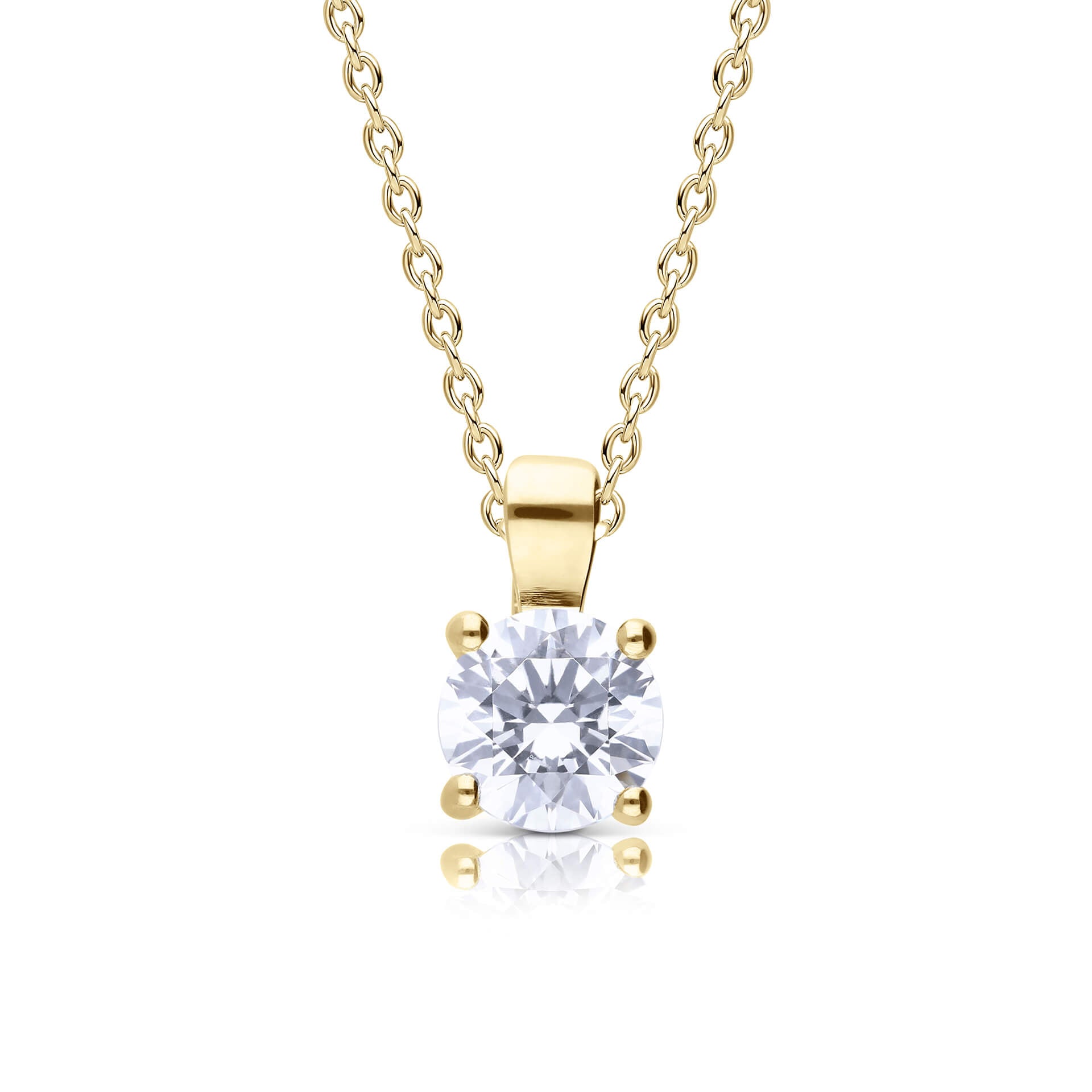 Diamonfire Four Claw Carat Pendant