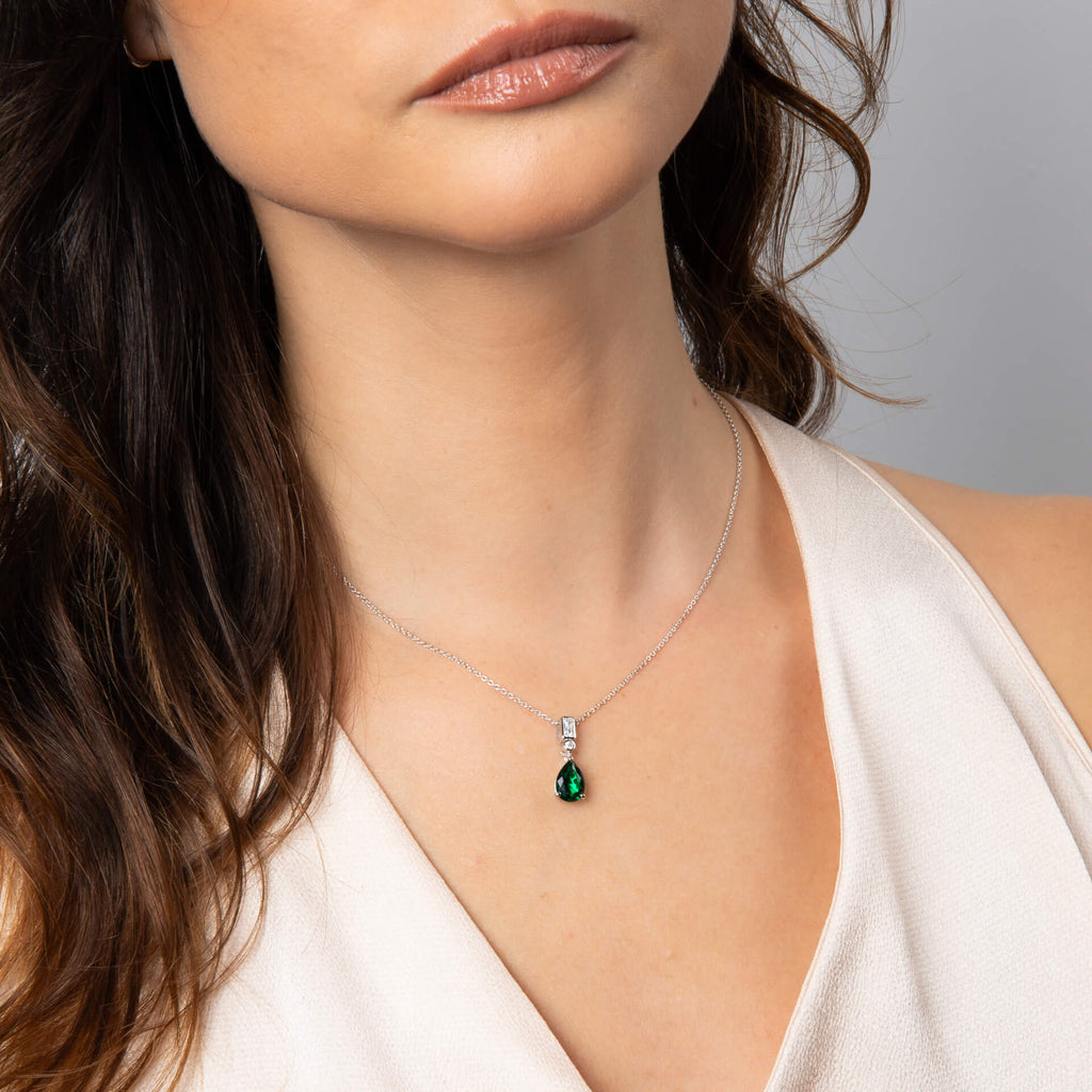 Diamonfire Bezel and Teardrop Pendant