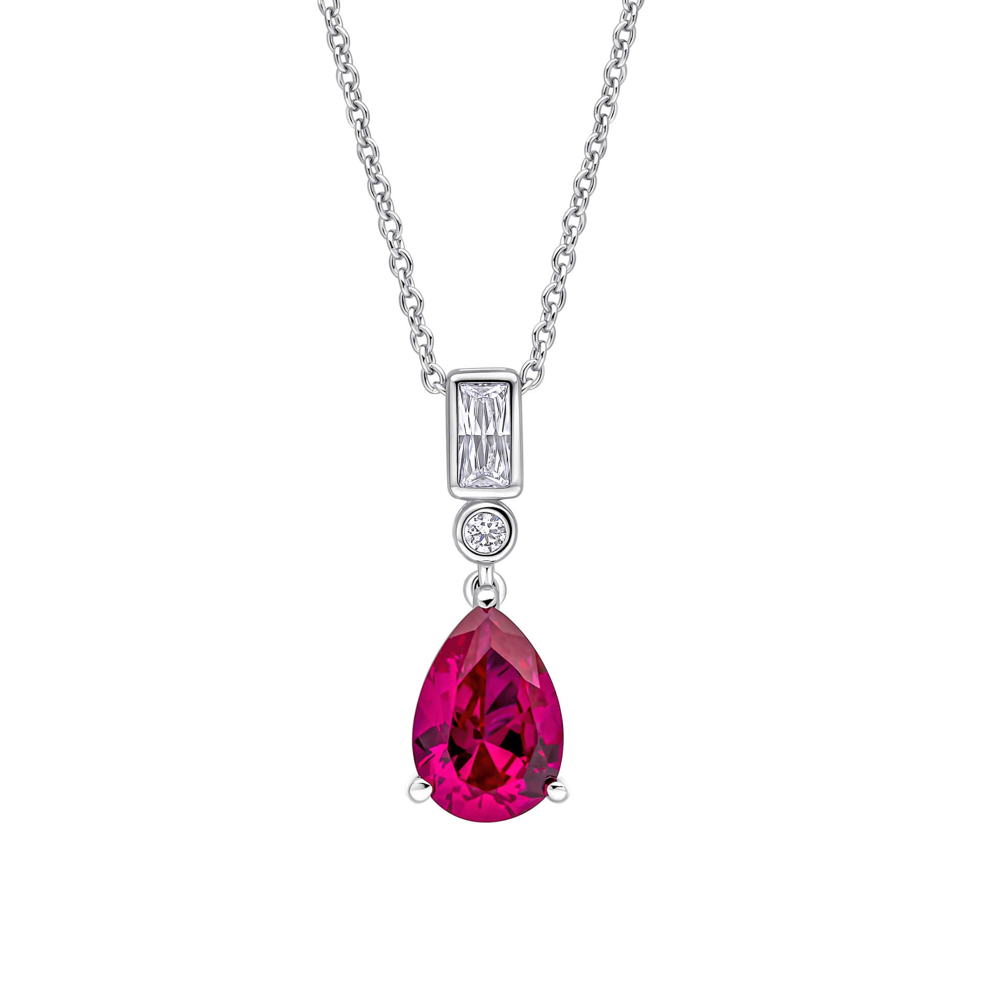 Diamonfire Bezel and Teardrop Pendant