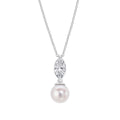 Diamonfire Marquise Pearl Drop Pendant
