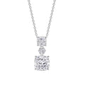 Diamonfire Radiant & Oval Cut Drop Pendant