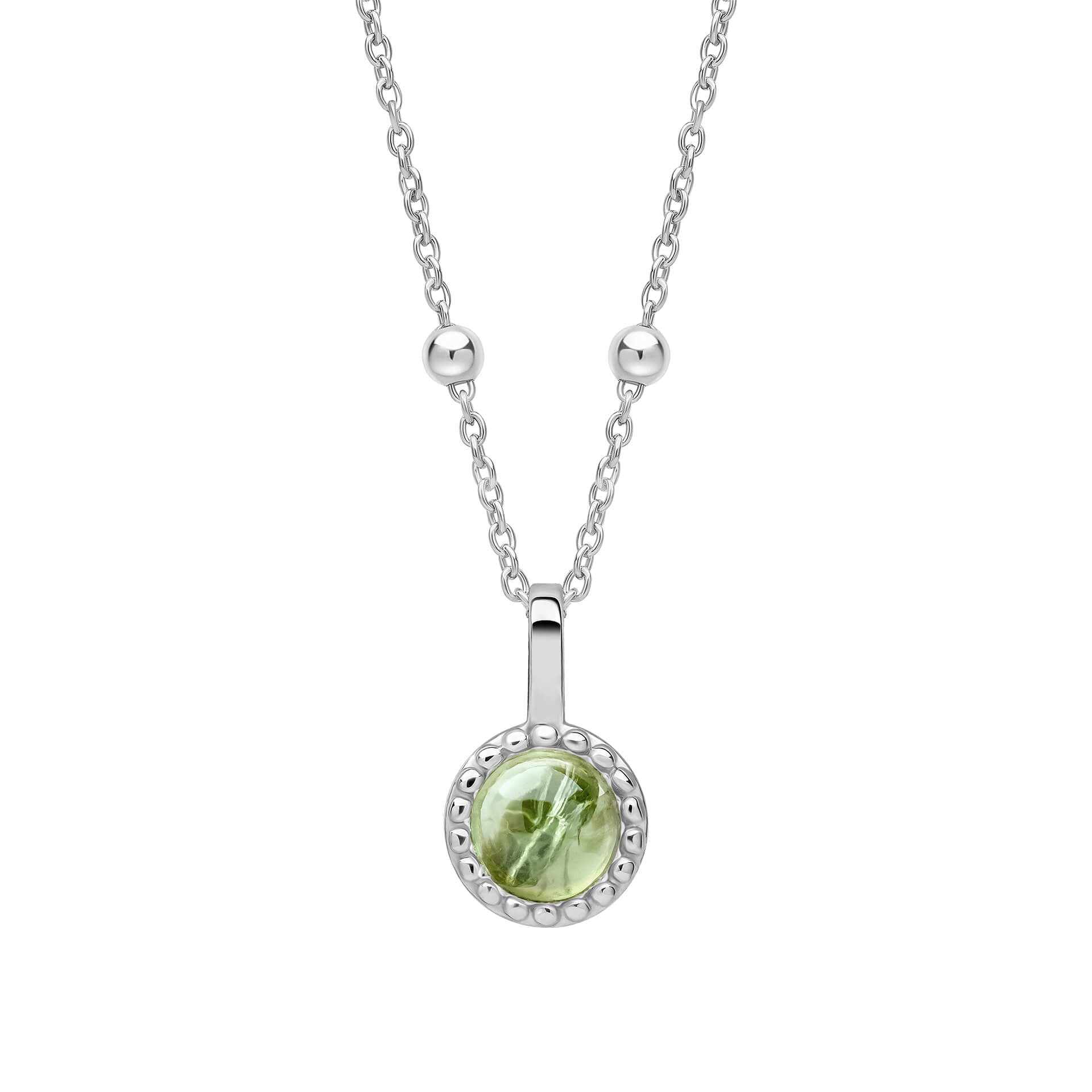 Beginnings Milgrain Semi-Precious Cabochon Birthstone Pendant