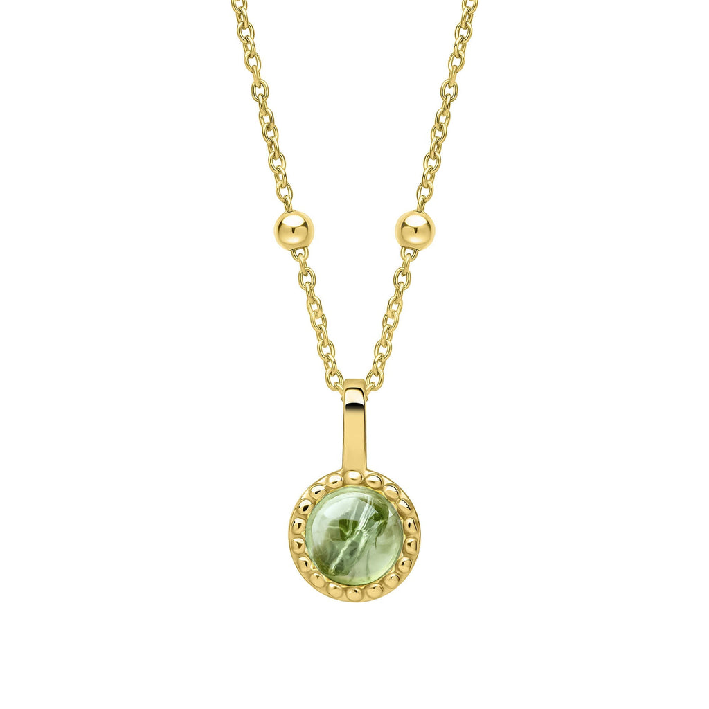 Beginnings Milgrain Semi-Precious Cabochon Birthstone Pendant