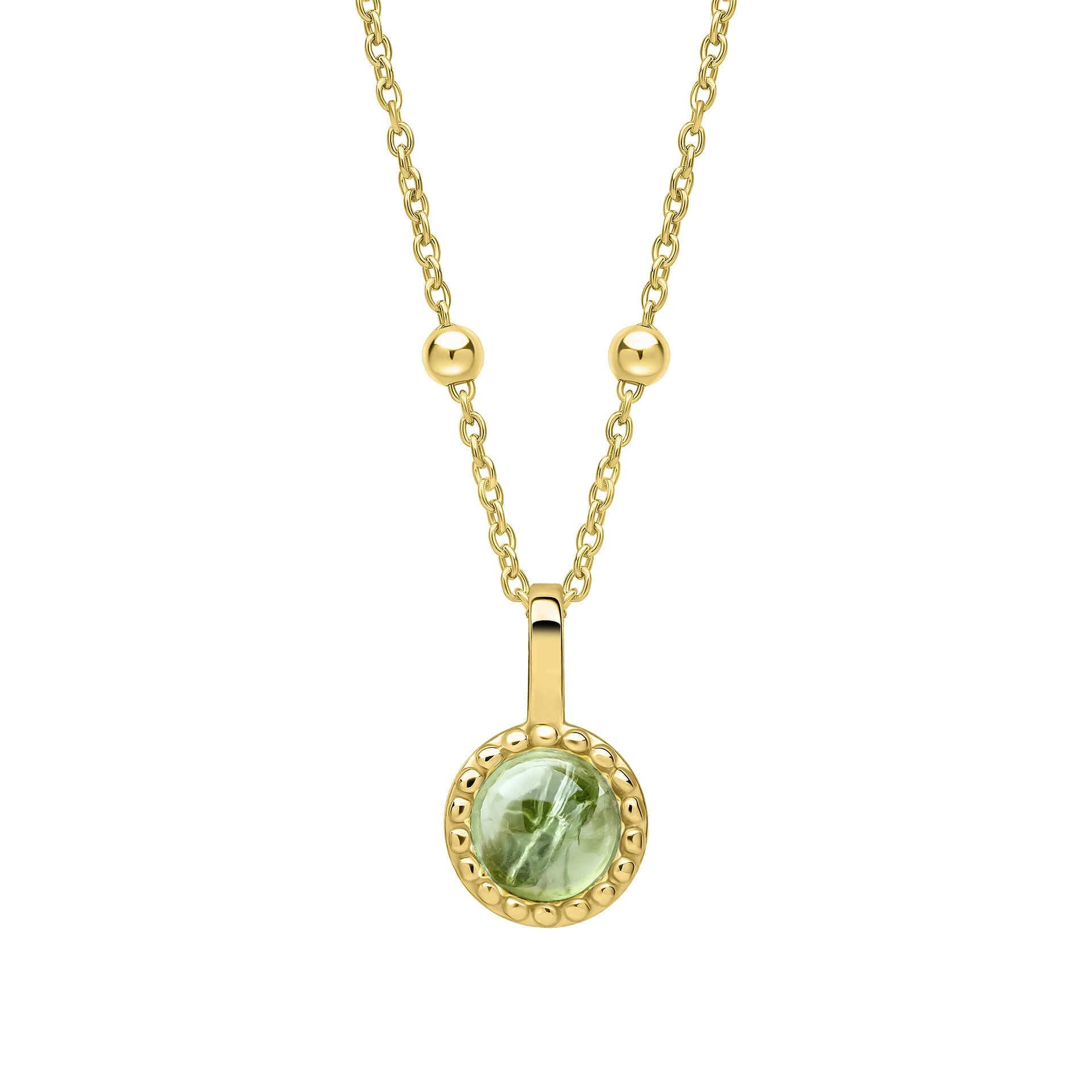 Beginnings Milgrain Semi-Precious Cabochon Birthstone Pendant