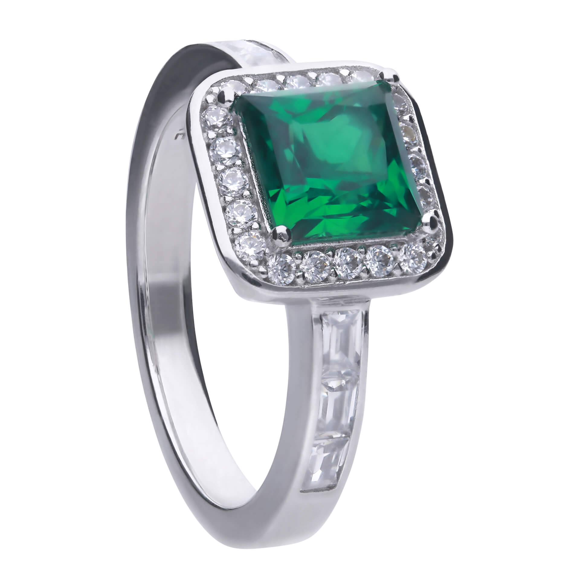 Diamonfire Art Deco Style Pave Ring