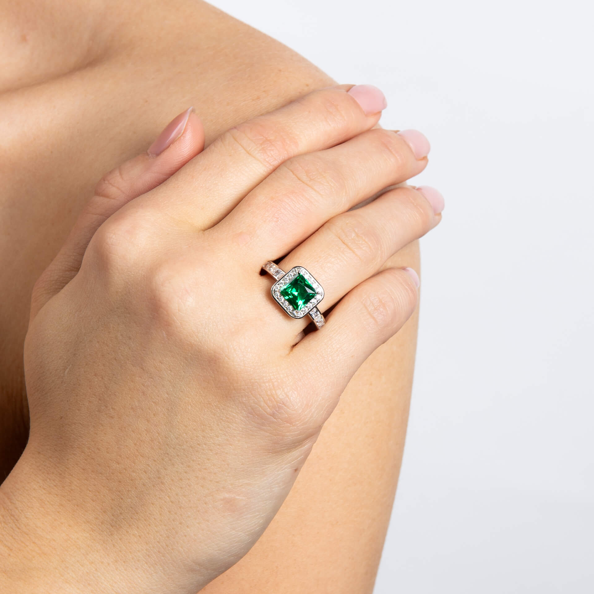 Diamonfire Art Deco Style Pave Ring