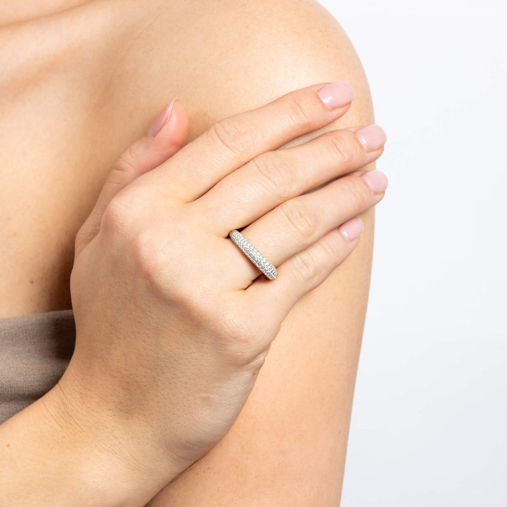 Diamonfire Pave Set Dome Ring