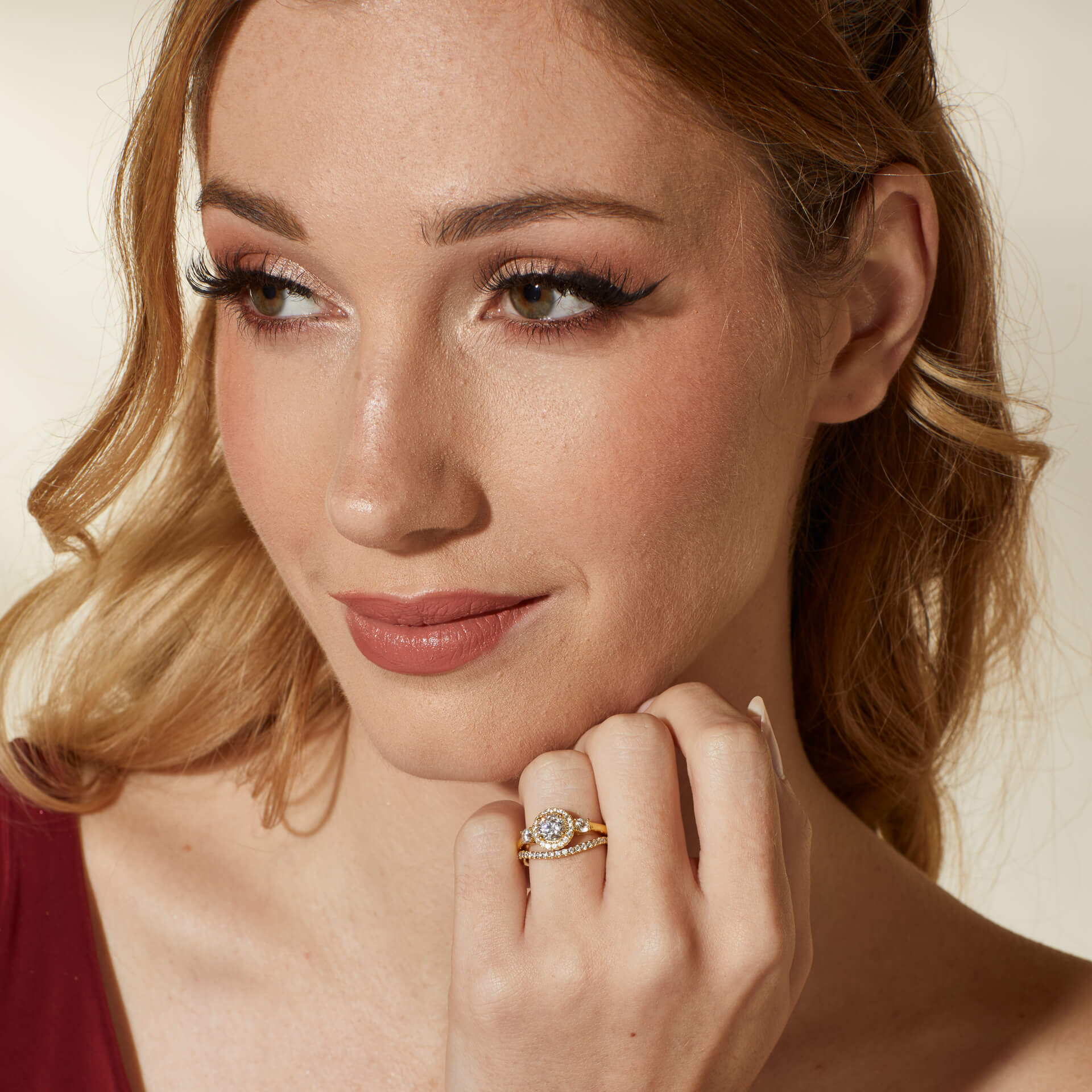 Diamonfire Zirconia Wave Cluster Ring