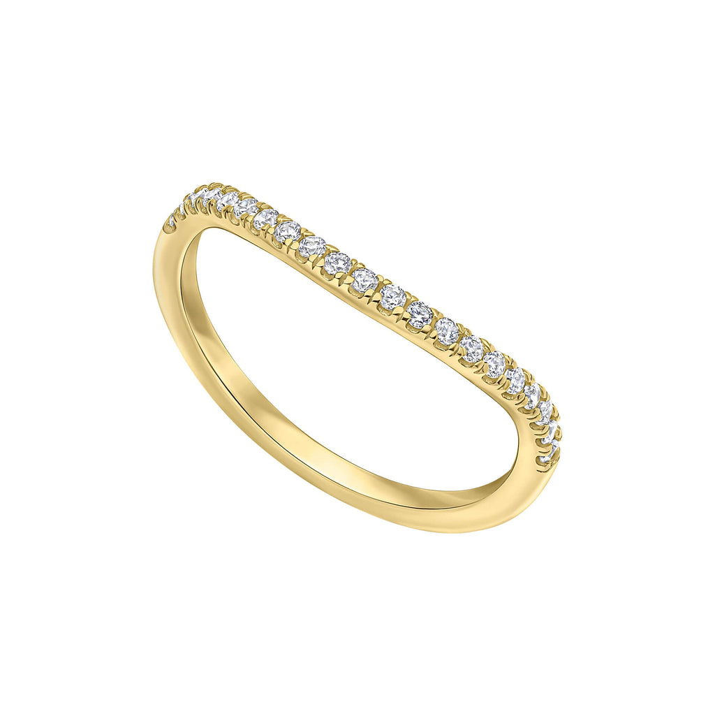 Diamonfire Zirconia Wave Cluster Ring