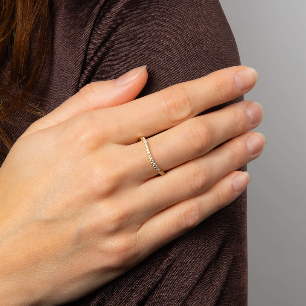 Diamonfire Zirconia Wave Cluster Ring