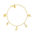 Laura Ashley Fashion Beach Charm Bracelet