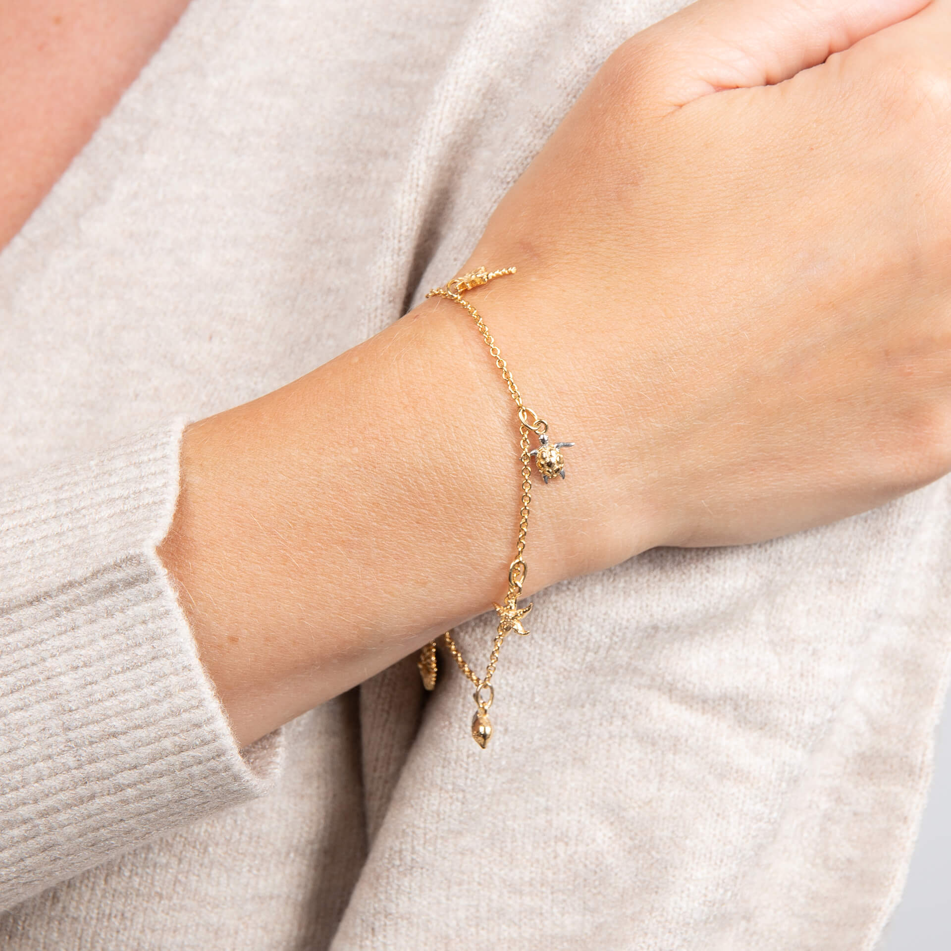 Laura Ashley Fashion Beach Charm Bracelet