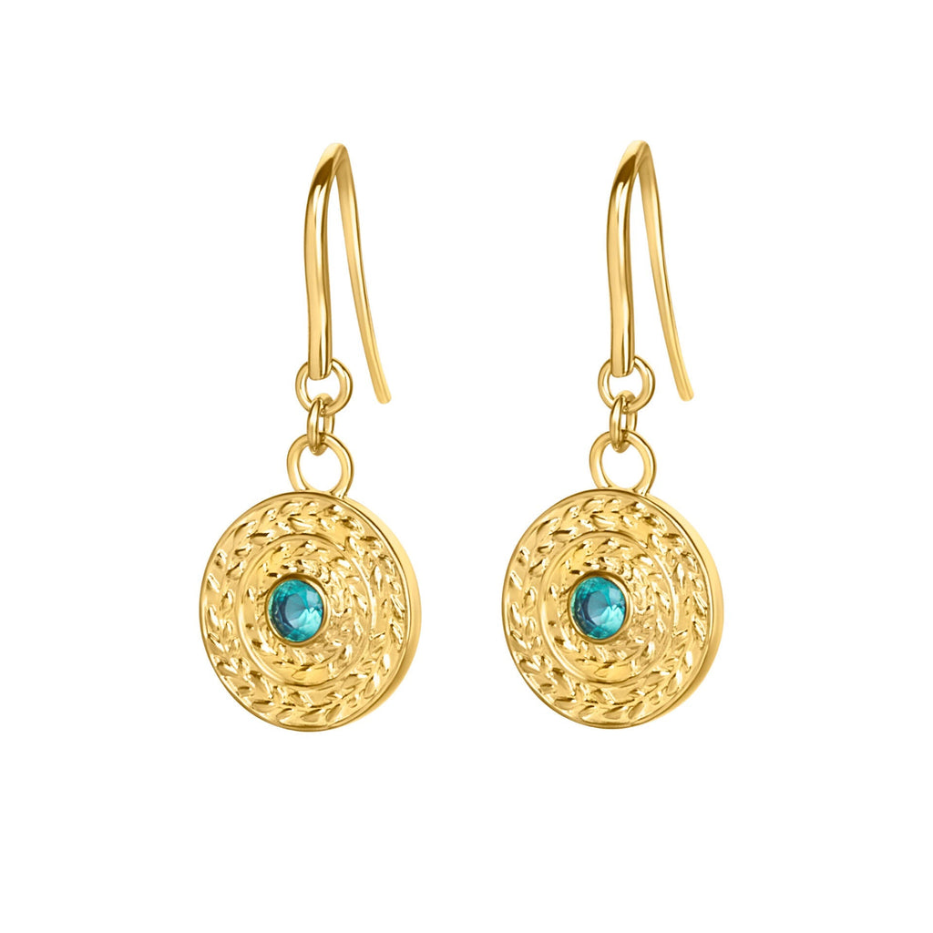 Laura Ashley Fashion Leaf Border Earrings
