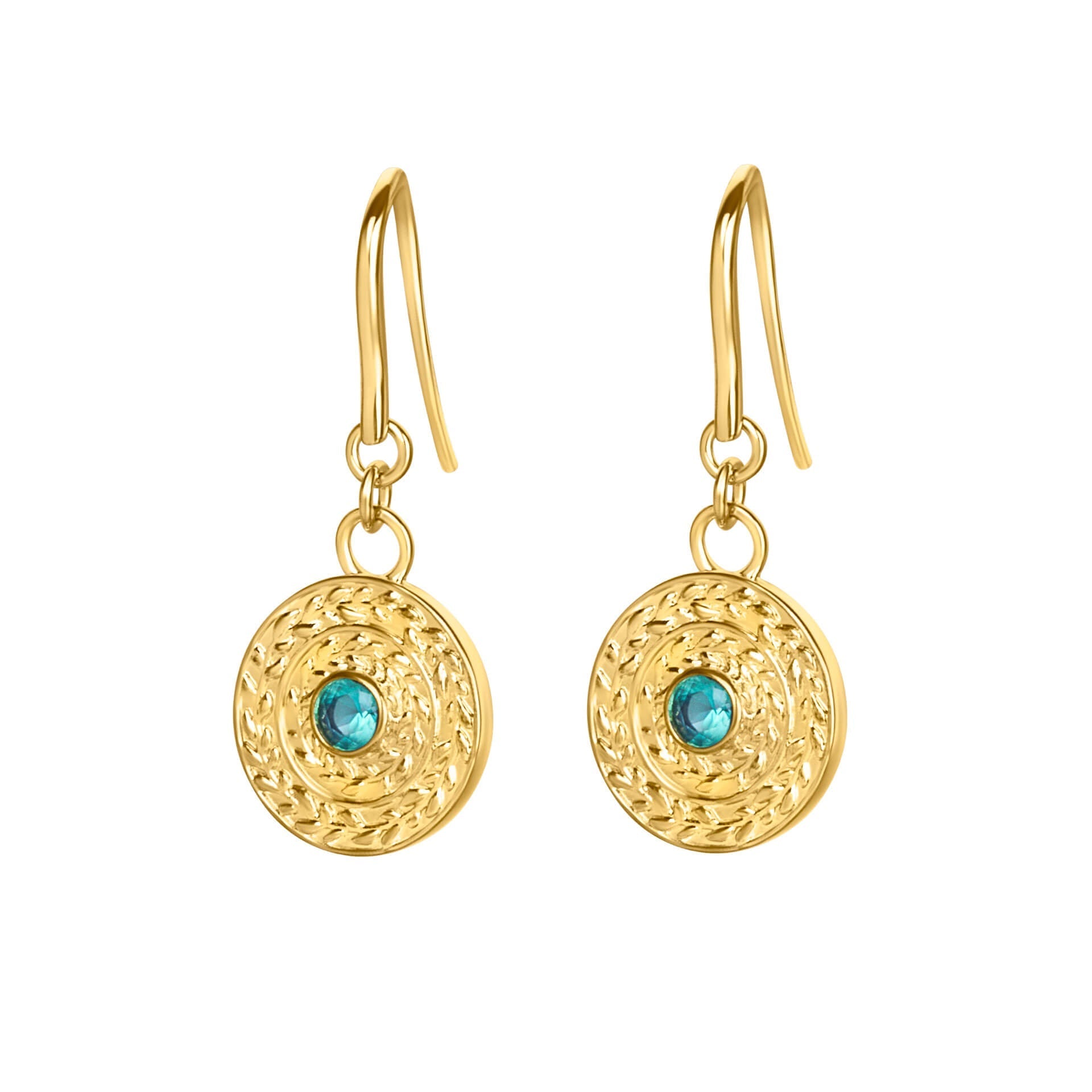 Laura Ashley Fashion Leaf Border Earrings