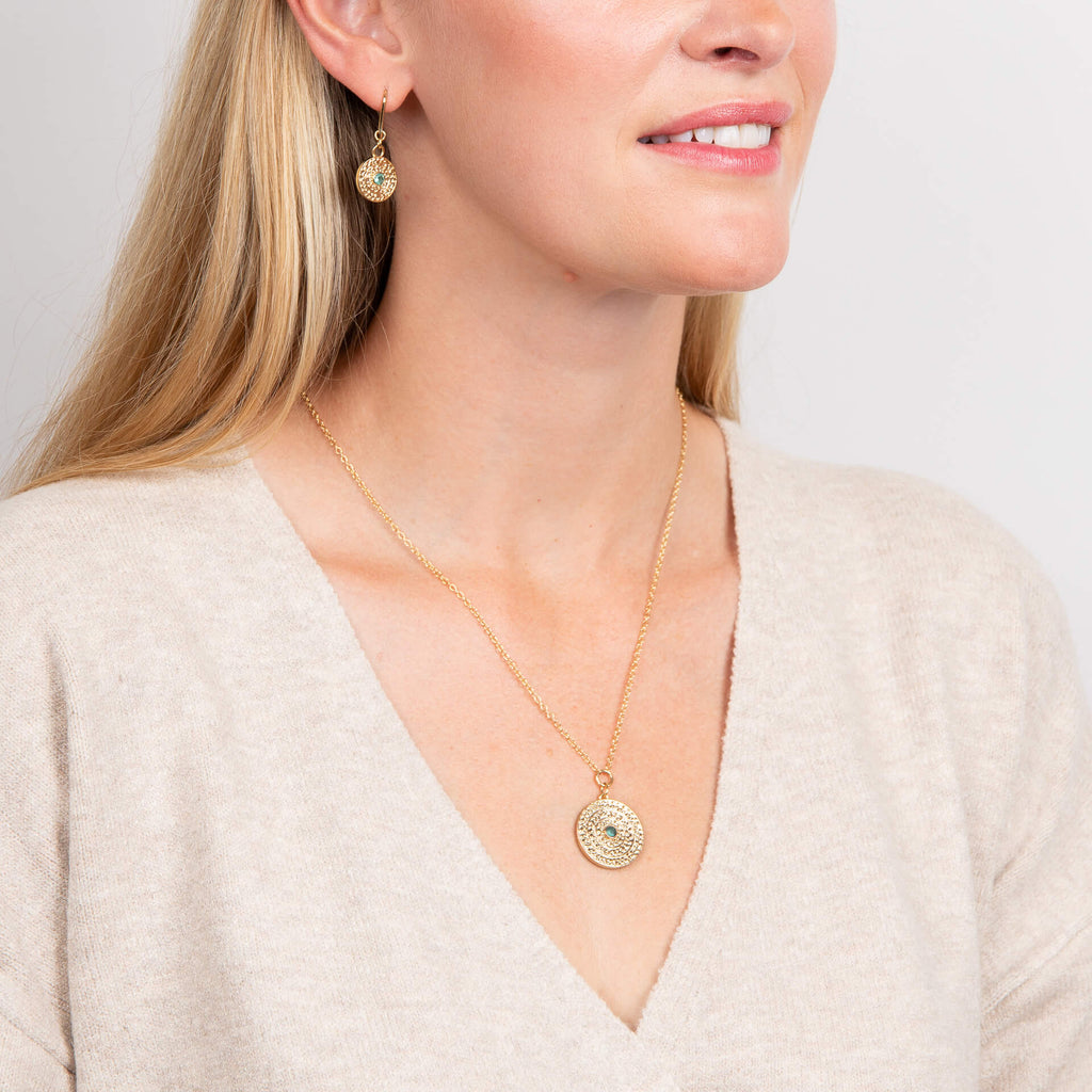 Laura Ashley Fashion Leaf Border Necklace