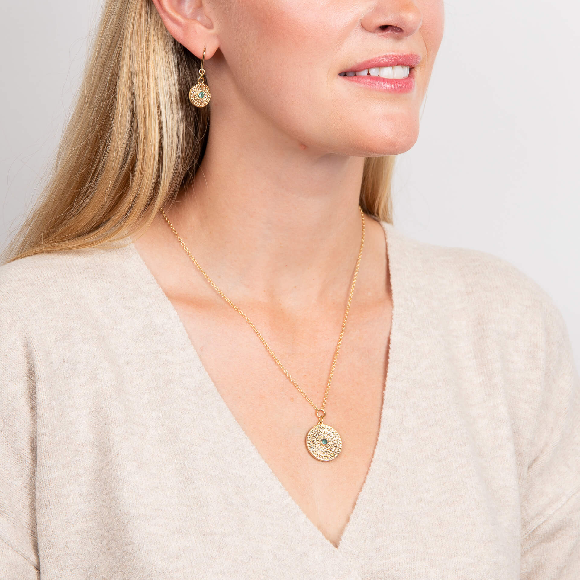 Laura Ashley Fashion Leaf Border Earrings