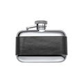 Fred Bennett Black Leather 3oz Hip Flask