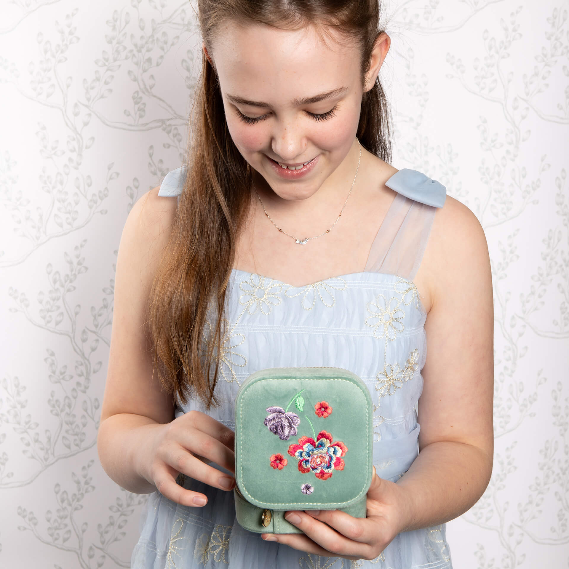 Laura Ashley Silver Kids Rosmere Love Mini Bird Necklace