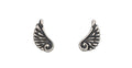 Beginnings Oxidised Angel Wing Stud Earrings