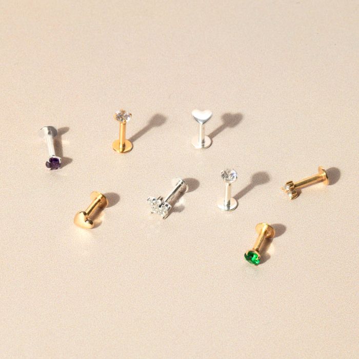Beginnings Flower Labret Stud Earring