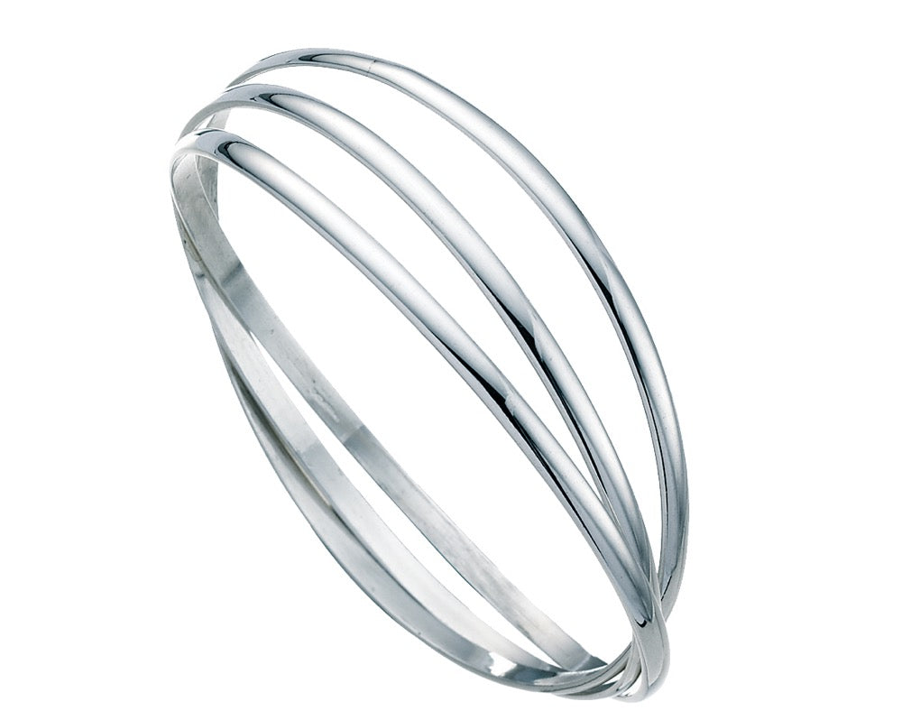 Beginnings Silver Russian Wedding Bangle B189