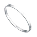Beginnings Square Cut Hinged Bangle