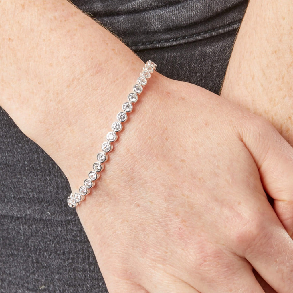 Beginnings Tennis Bracelet with Cubic Zirconia