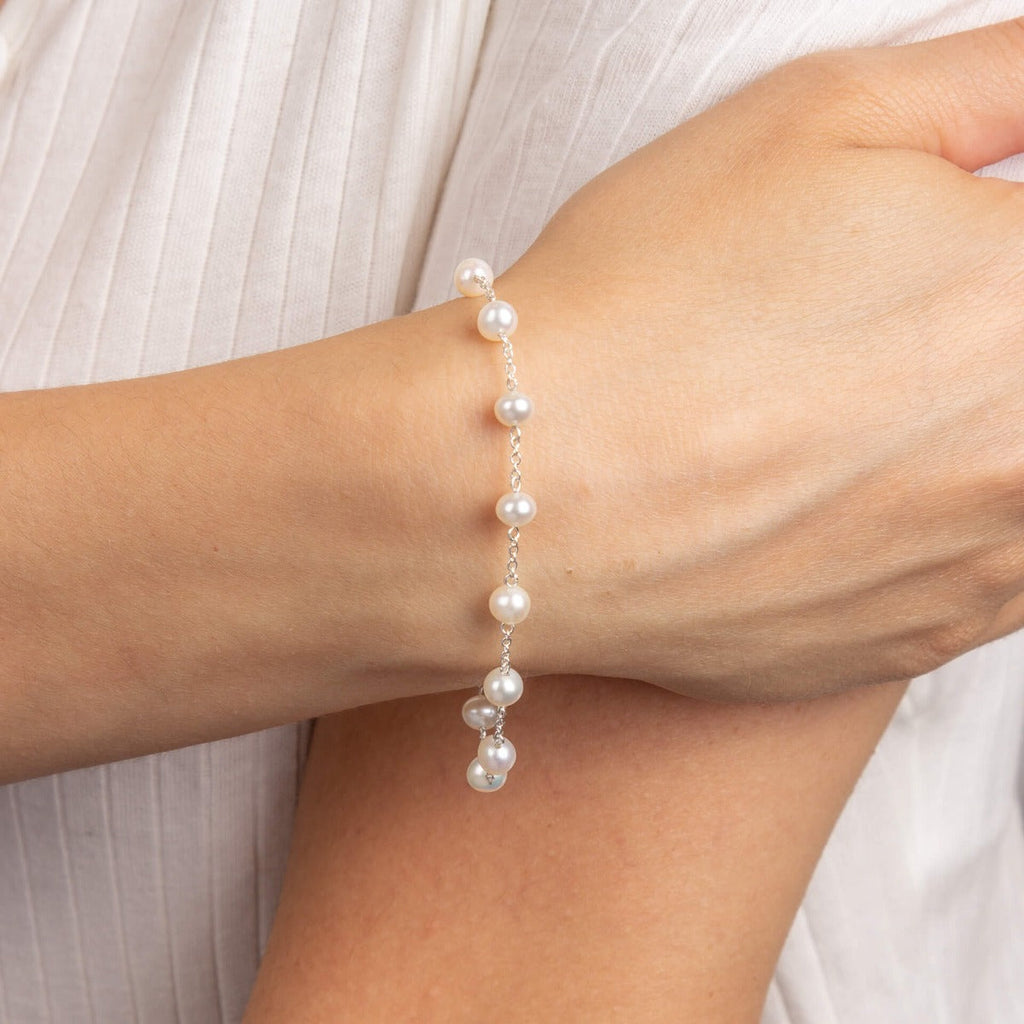 Beginnings White Fresh Water Pearl Bracelet