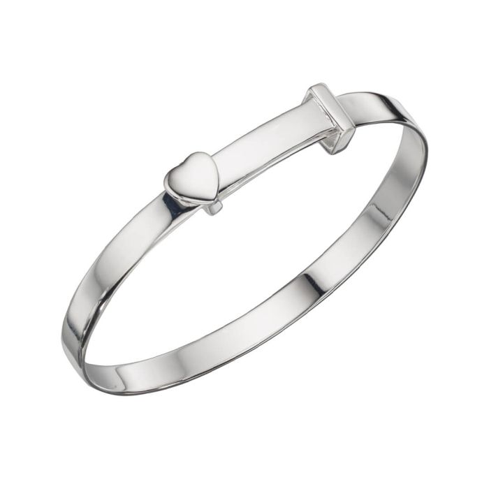 Beginnings Heart Motif Expandable Bangle