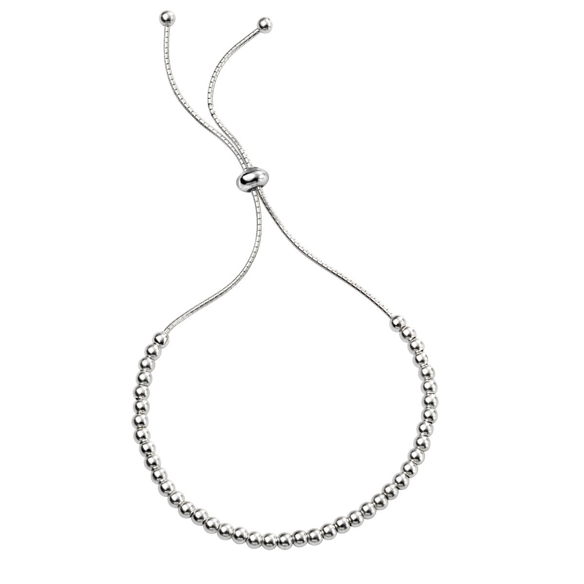 Beginnings Polished Ball Adjustable Toggle Bracelet