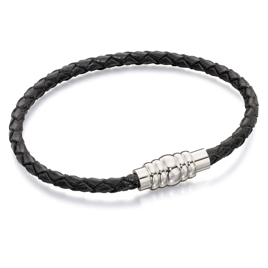 Fred Bennett Skinny Leather Bracelet With Magnetic Clasp