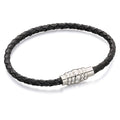 Fred Bennett Skinny Leather Bracelet With Magnetic Clasp