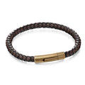 Fred Bennett Bracelet B5061 Fred Bennett Two Tone Woven Leather Bracelet