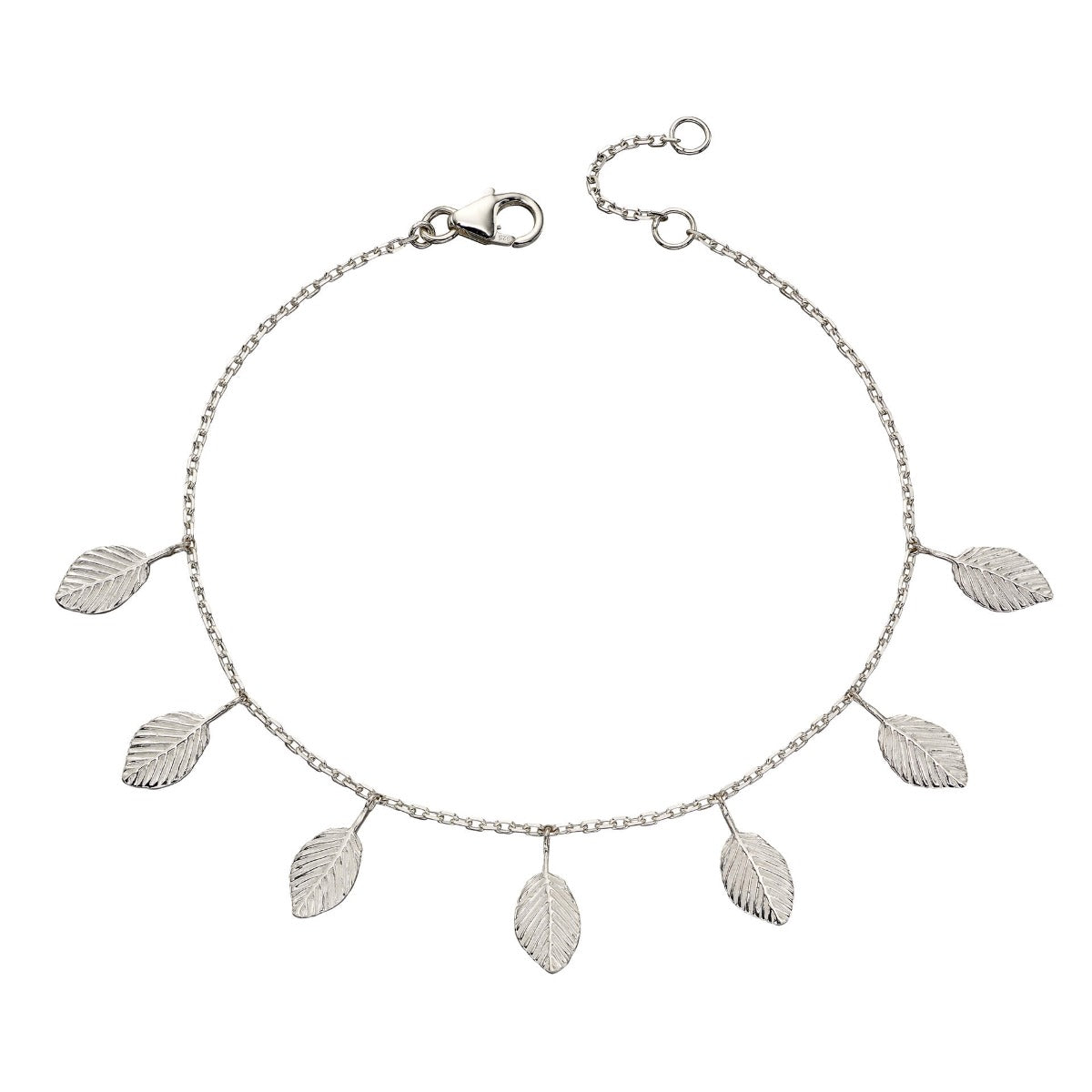 Beginnings Silver Multi Leaf Bracelet