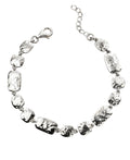 Beginnings Hammered Multi Link Bracelet