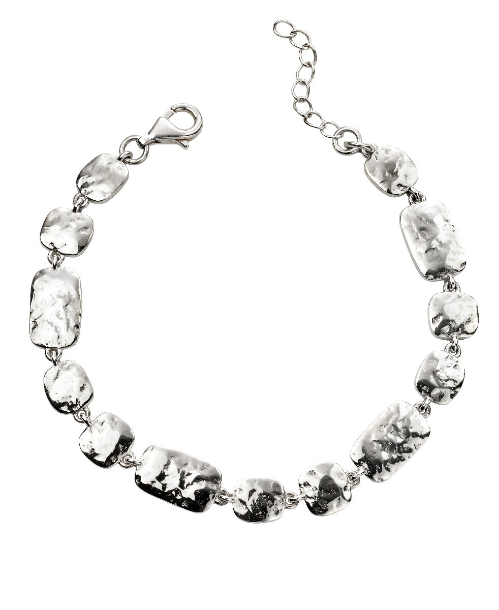 Beginnings Hammered Multi Link Bracelet